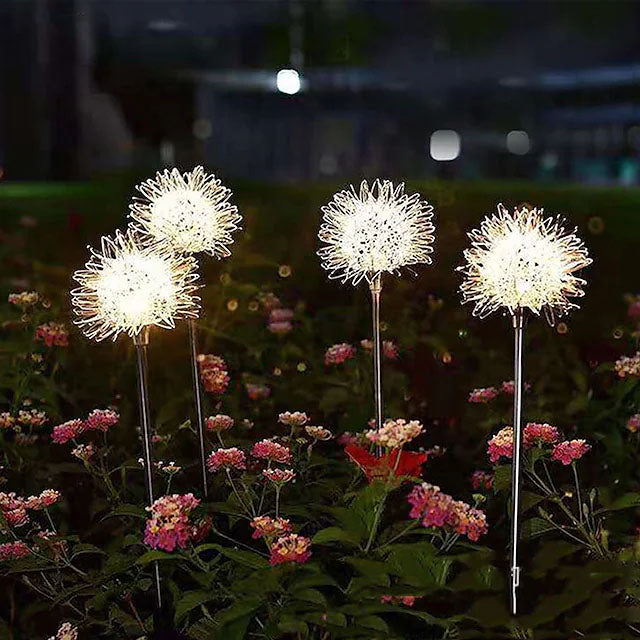 2-Pack: Outdoor Solar Dandelion Lawn Lights __stock:200 Outdoor Lighting refund_fee:1200 Warranty