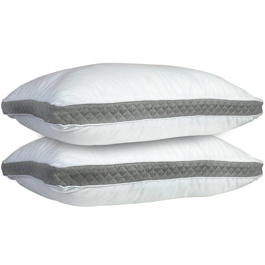 2-Pack: Premium Gusseted Pillows White/Gray __label2:BOGO 30% OFF __stock:50 Bedding refund_fee:1200