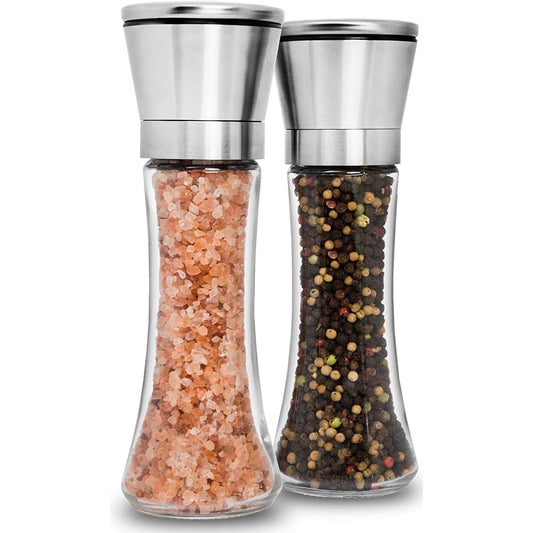 2-Pack: Premium Stainless Steel Salt and Pepper Grinder __stock:200 Kitchen & Dining refund_fee:1200