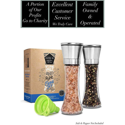 2-Pack: Premium Stainless Steel Salt and Pepper Grinder __stock:200 Kitchen & Dining refund_fee:1200