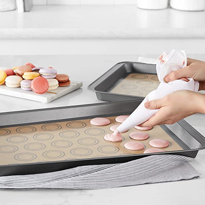 2-Pack: Silicone Nonstick Food Safe Macarons Baking Mat __stock:200 Kitchen & Dining refund_fee:800