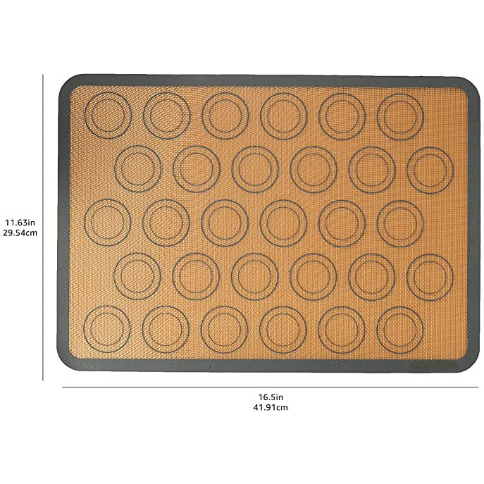 2-Pack: Silicone Nonstick Food Safe Macarons Baking Mat __stock:200 Kitchen & Dining refund_fee:800