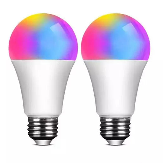 2-Pack: Smart Home Multi-Color LED A19 Bulb 5W __stock:500 Indoor Lighting refund_fee:800 Warranty