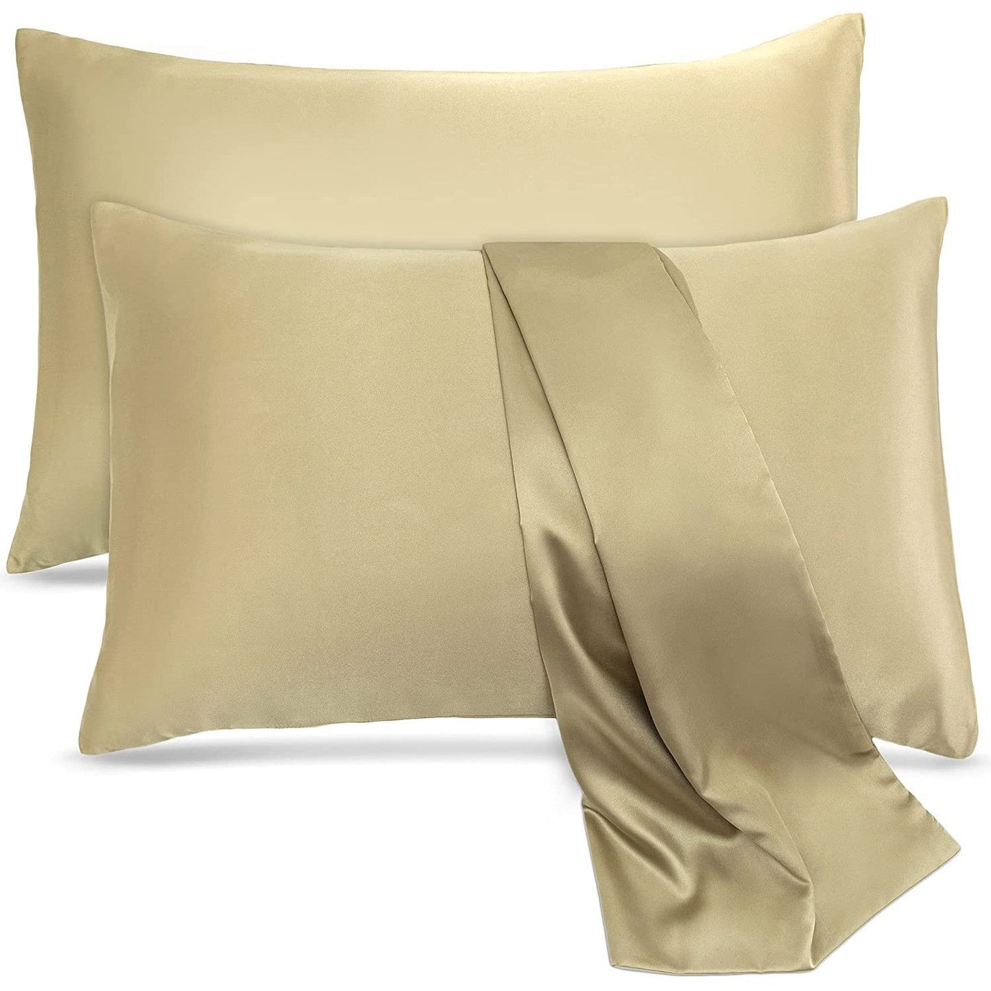 2-Pack: Soft Cooling Satin Pillowcases Beige __label2:BOGO 30% OFF __stock:200 Bedding refund_fee:800