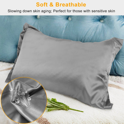 2-Pack: Soft Silky Satin Pillow Case __label2:BOGO 30% OFF __stock:50 Bedding Low stock refund_fee:1200