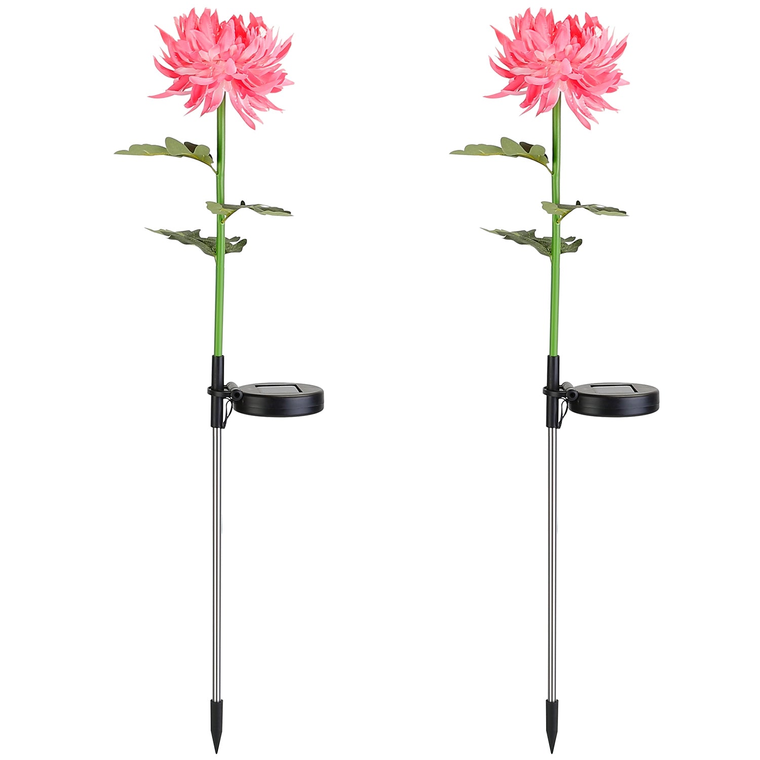 2-Pack: Solar LED Chrysanthemum Lights __stock:50 Low stock Outdoor Lighting refund_fee:1200 show-color-swatches Warranty