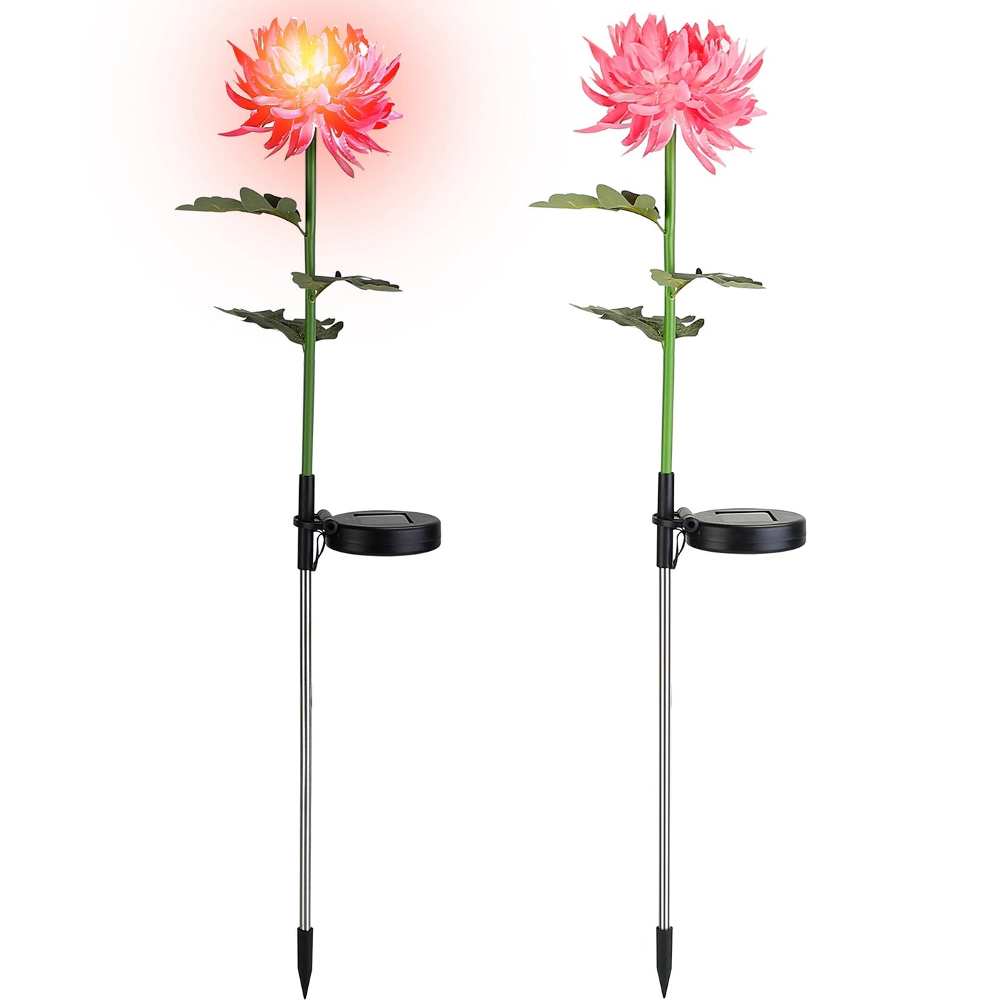 2-Pack: Solar LED Chrysanthemum Lights __stock:50 Low stock Outdoor Lighting refund_fee:1200 show-color-swatches Warranty