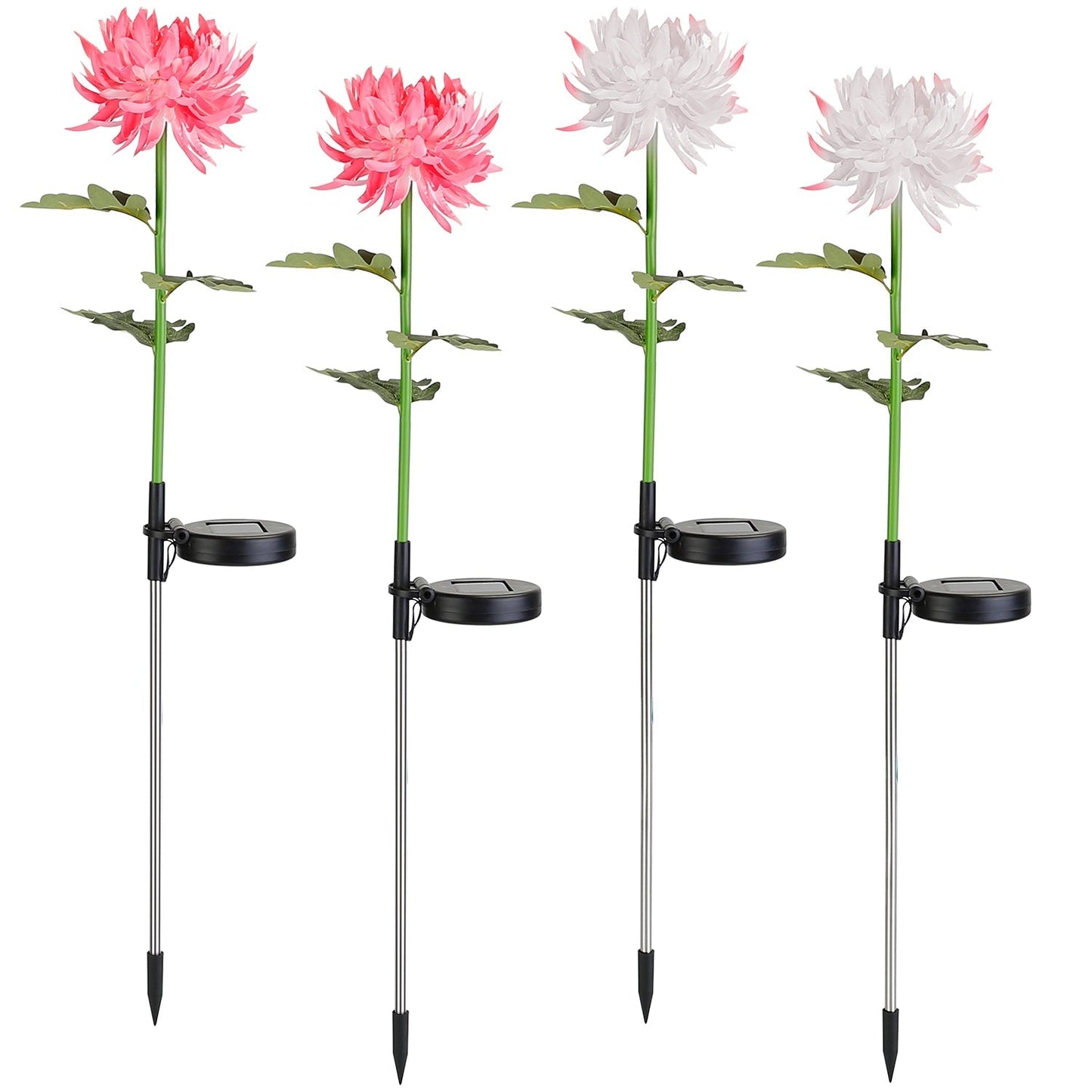 2-Pack: Solar LED Chrysanthemum Lights __stock:50 Low stock Outdoor Lighting refund_fee:1200 show-color-swatches Warranty