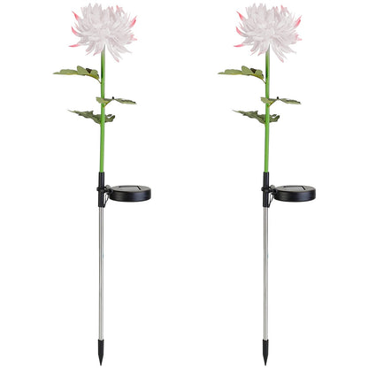 2-Pack: Solar LED Chrysanthemum Lights __stock:50 Low stock Outdoor Lighting refund_fee:1200 show-color-swatches Warranty