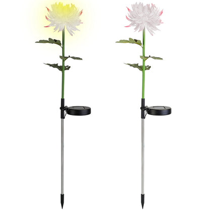 2-Pack: Solar LED Chrysanthemum Lights __stock:50 Low stock Outdoor Lighting refund_fee:1200 show-color-swatches Warranty