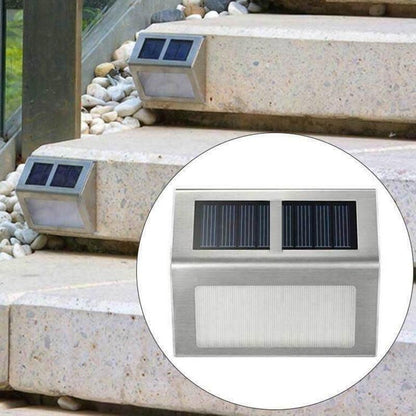 2 Pack: Solar Light 2 LEDs Wall Lamp Waterproof Security Light __stock:50 Outdoor Lighting refund_fee:1200 Warranty