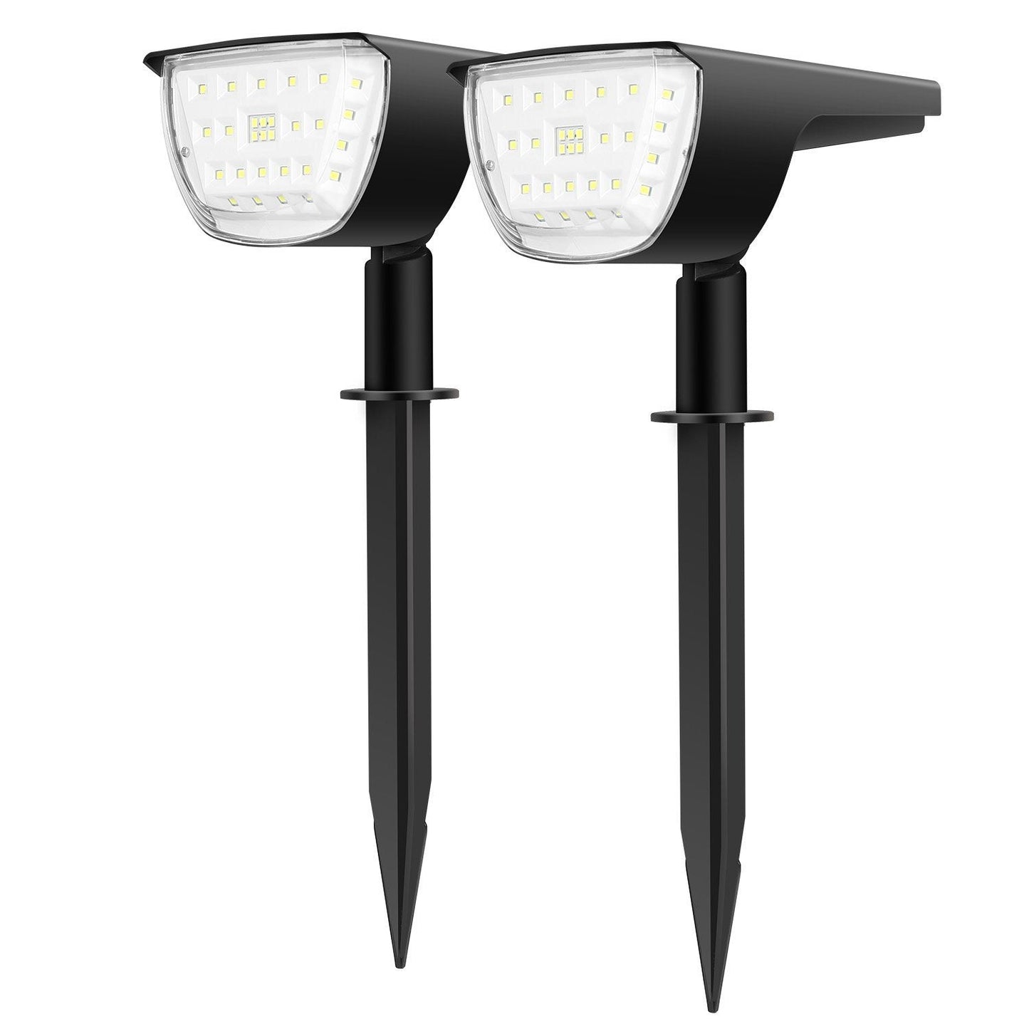 2-Pack: Solarek 32 LEDs Solar Landscape Spotlights __stock:250 Outdoor Lighting refund_fee:1200 Warranty