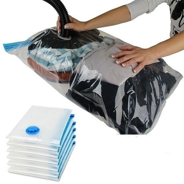 2-Pack: Space Saver Saving Storage Seal Vacuum Vac Bags __stock:100 Closet & Storage refund_fee:800