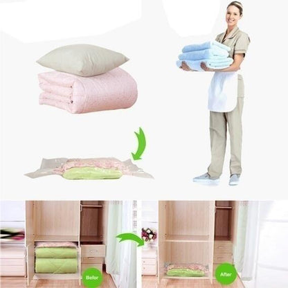 2-Pack: Space Saver Saving Storage Seal Vacuum Vac Bags __stock:100 Closet & Storage refund_fee:800