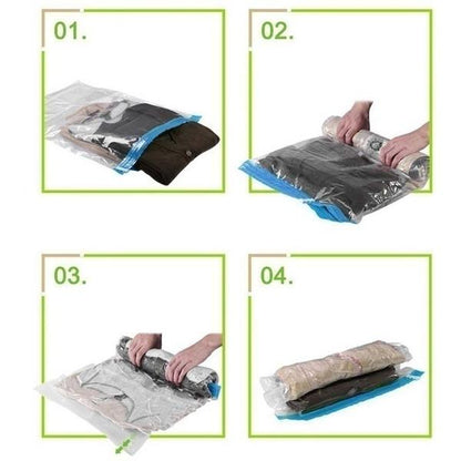 2-Pack: Space Saver Saving Storage Seal Vacuum Vac Bags __stock:100 Closet & Storage refund_fee:800