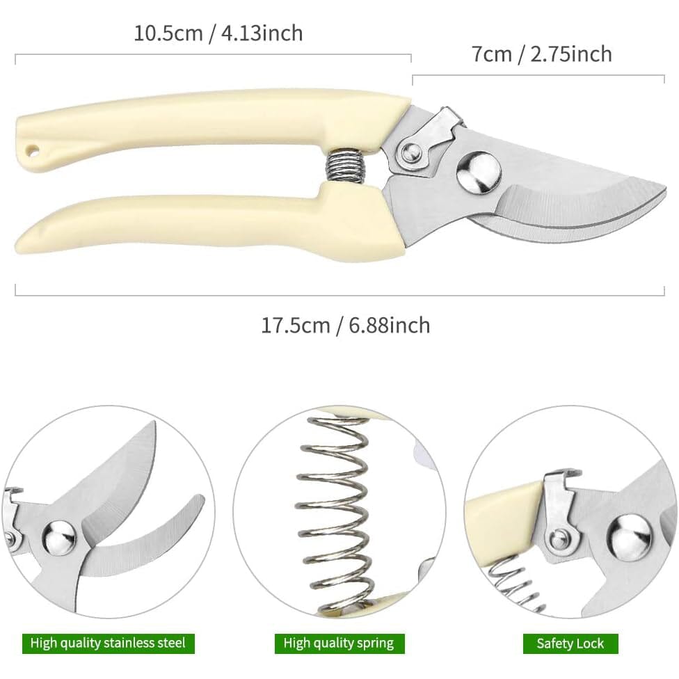 2-Pack: Stainless Steel Bypass Pruning Shears __stock:200 Garden & Patio refund_fee:800