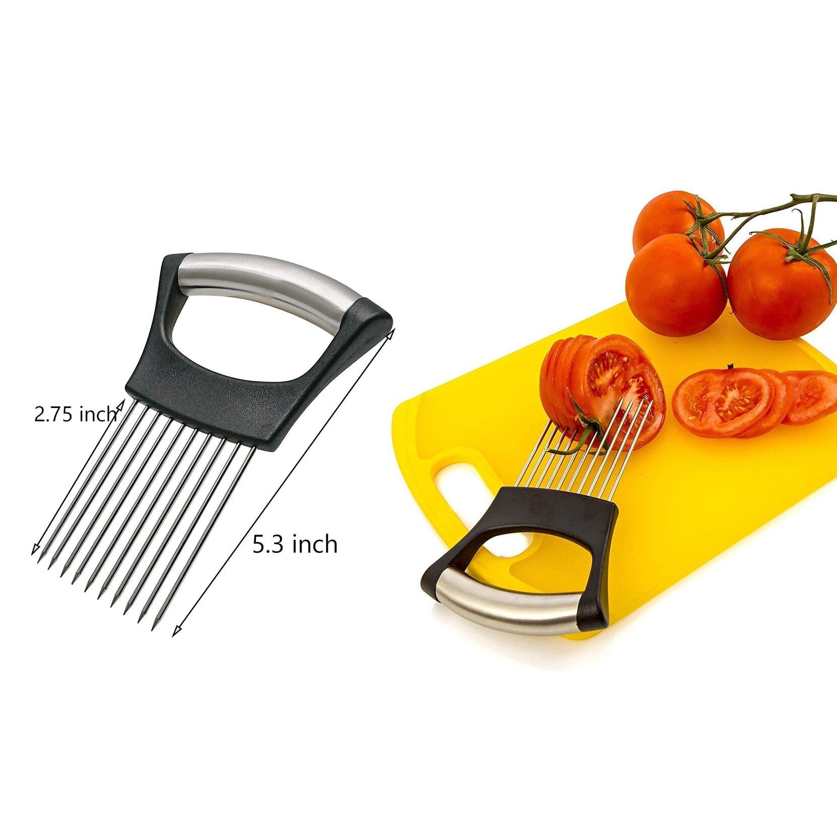 2-Pack: Ultra Sharp Knife Sharpener and Stainless Steel Vegetable and Meat Slicer Holder __stock:250 Kitchen & Dining refund_fee:1200