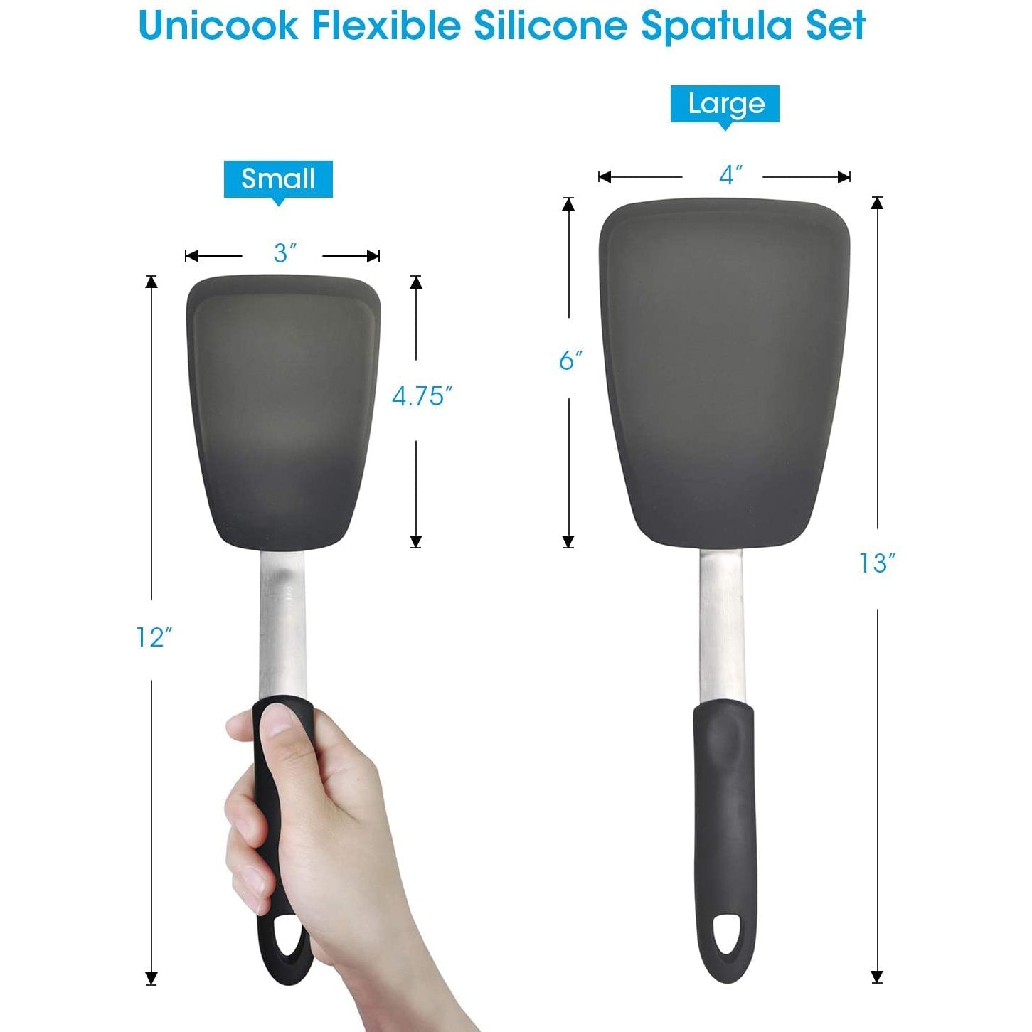 2-Pack: Unicook Flexible Silicone Spatula __stock:200 Kitchen & Dining refund_fee:800