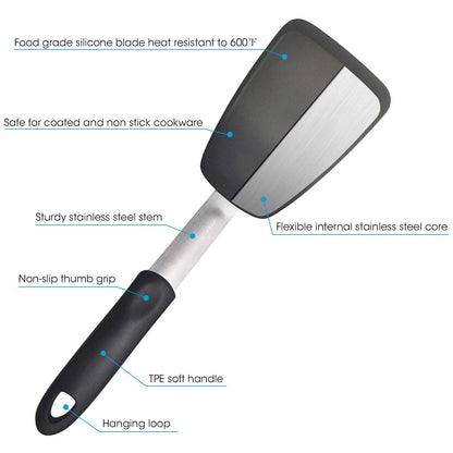 2-Pack: Unicook Flexible Silicone Spatula __stock:200 Kitchen & Dining refund_fee:800