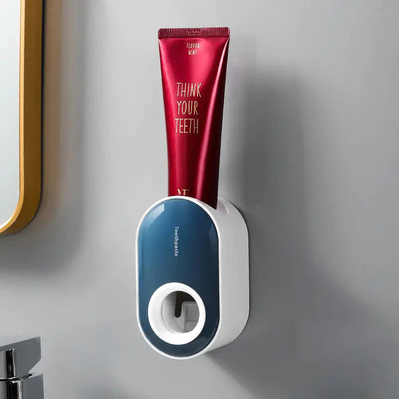 2-Pack: Wall-Mounted Automatic Toothpaste Dispenser Blue __stock:200 Bath refund_fee:800 show-color-swatches