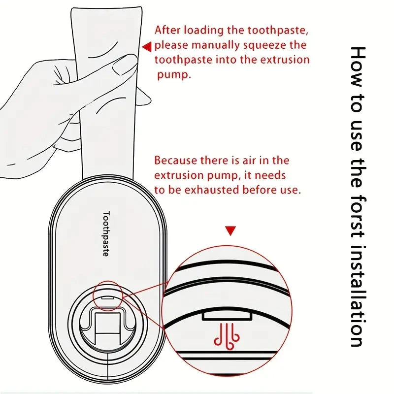 2-Pack: Wall-Mounted Automatic Toothpaste Dispenser __stock:200 Bath refund_fee:800 show-color-swatches