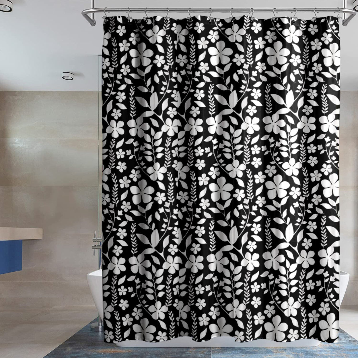 2-Pack: Water-Proof Printed Peva Shower Curtain __stock:1000 Bath refund_fee:800