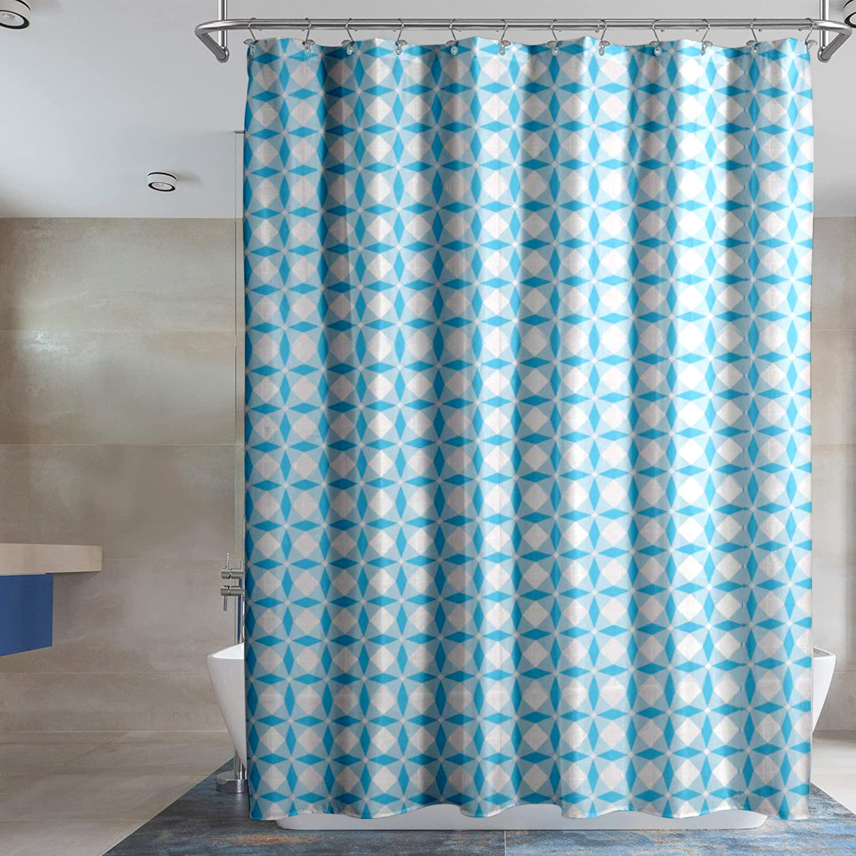 2-Pack: Water-Proof Printed Peva Shower Curtain __stock:1000 Bath refund_fee:800