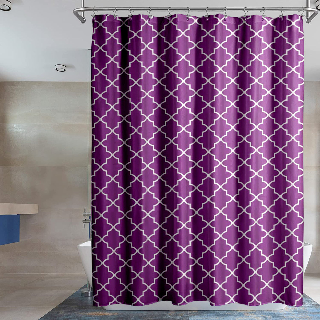 2-Pack: Water-Proof Printed Peva Shower Curtain Print __stock:1000 Bath refund_fee:800