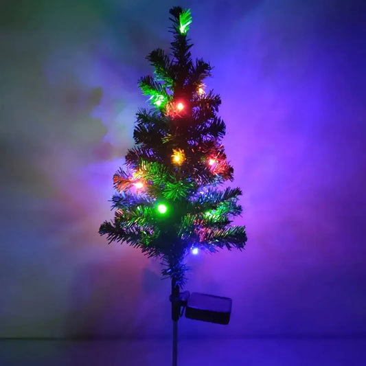 2-Pack: Waterproof Solar Christmas Tree LED Light __stock:200 Holiday Decor & Apparel refund_fee:1200 Warranty