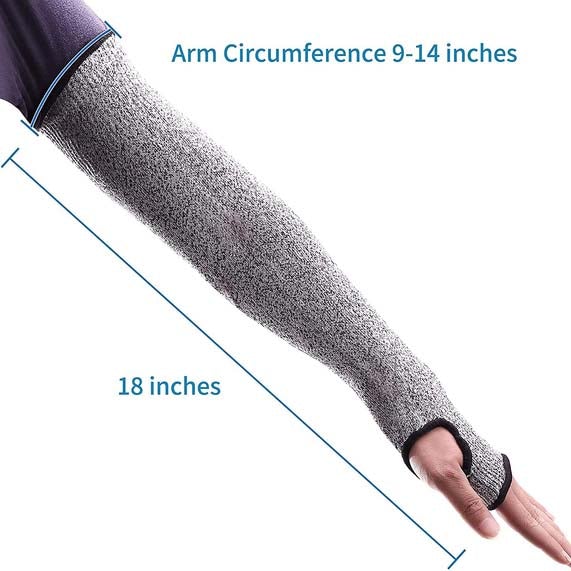 2-Pair: Safety Arm Sleeve Anti Cut Puncture Proof __stock:200 Home Improvement refund_fee:1200