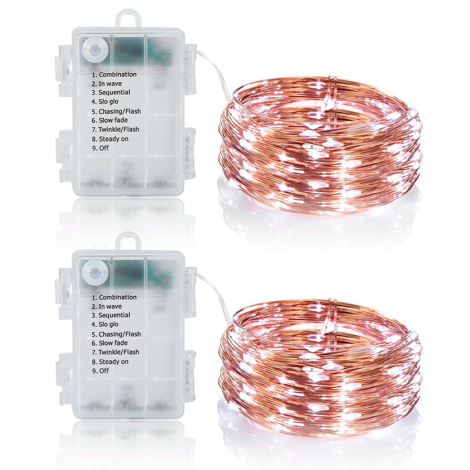 2-Piece: 100LED Beads String Lights Low stock refund_fee:1200 String & Fairy Lights Warranty