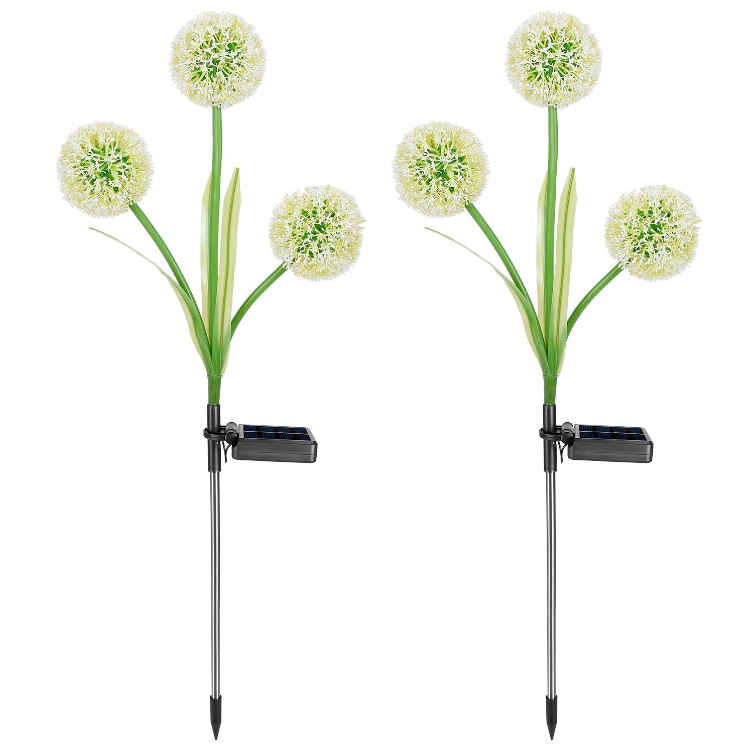 2-Piece: 36 LED Dandelion Solar Lights __stock:50 Low stock Outdoor Lighting refund_fee:1200 Warranty