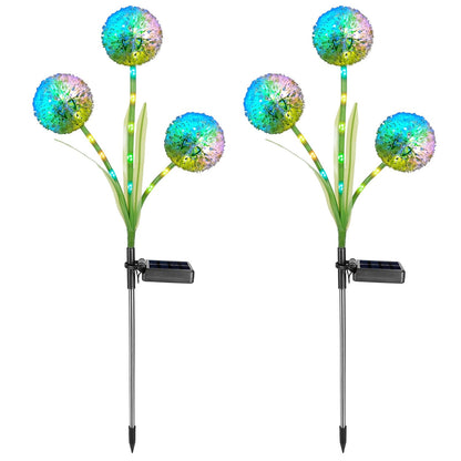 2-Piece: 36 LED Dandelion Solar Lights __stock:50 Low stock Outdoor Lighting refund_fee:1200 Warranty