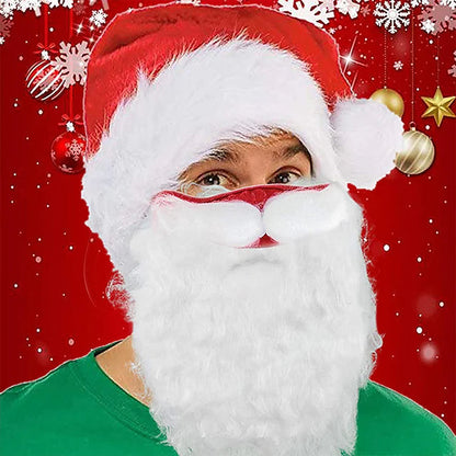 2-Piece: Adult Funny Cosplay Santa Claus Mask Face __stock:200 Holiday Decor & Apparel refund_fee:800