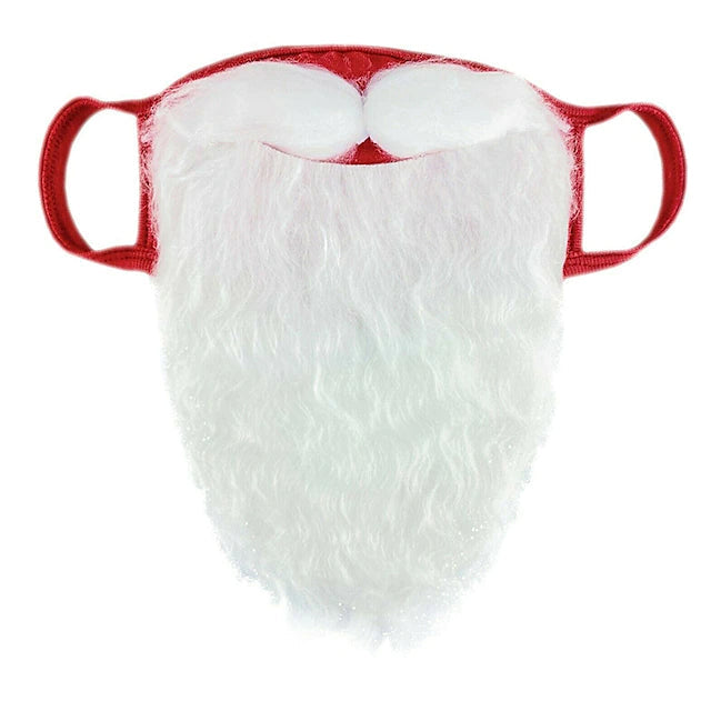 2-Piece: Adult Funny Cosplay Santa Claus Mask Face __stock:200 Holiday Decor & Apparel refund_fee:800