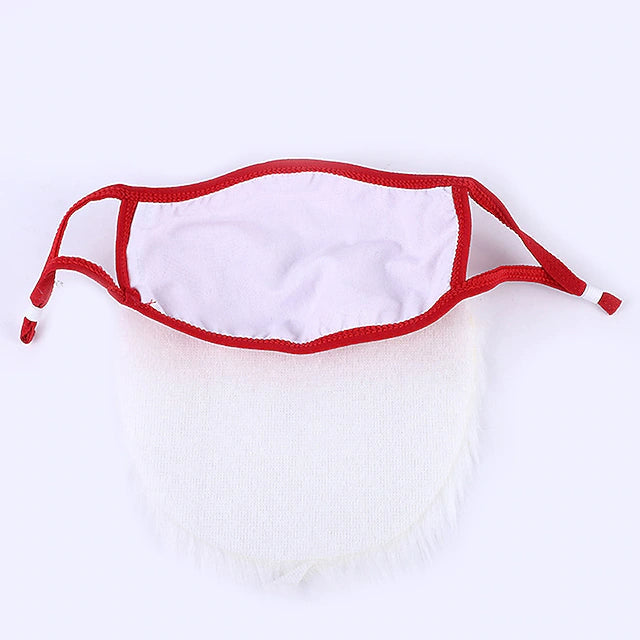 2-Piece: Adult Funny Cosplay Santa Claus Mask Face __stock:200 Holiday Decor & Apparel refund_fee:800