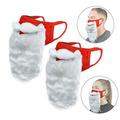 2-Piece: Adult Funny Cosplay Santa Claus Mask Face __stock:200 Holiday Decor & Apparel refund_fee:800