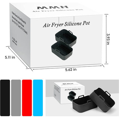 2-Piece: Air Fryer Silicone Pot __stock:200 Kitchen & Dining refund_fee:800