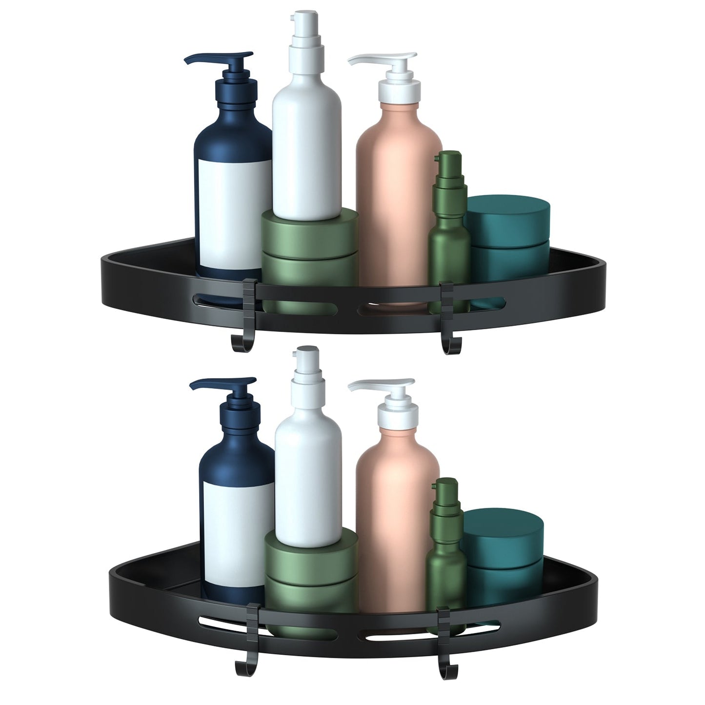 2-Piece: Corner Shower Caddy Shelf __stock:100 Bath refund_fee:1200