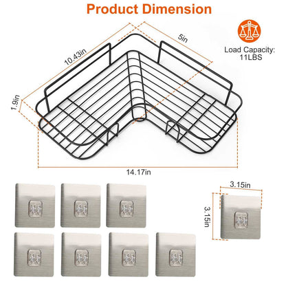 2-Piece: Corner Shower Caddy Shelves Bath refund_fee:1200