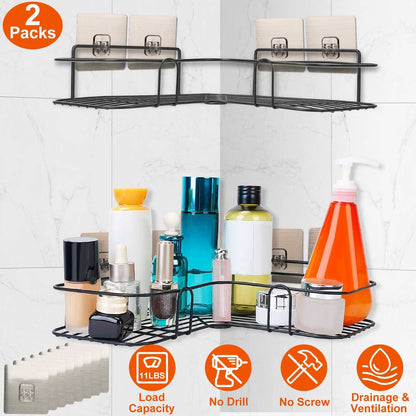 2-Piece: Corner Shower Caddy Shelves Bath refund_fee:1200