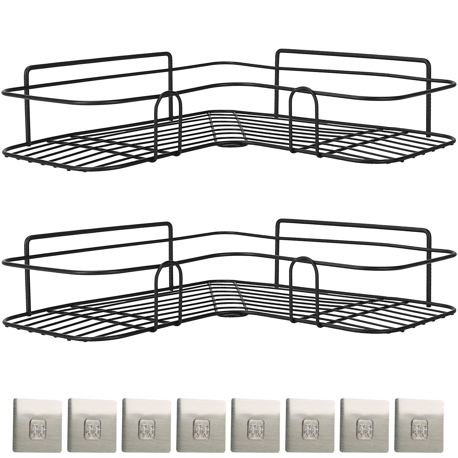 2-Piece: Corner Shower Caddy Shelves Bath refund_fee:1200