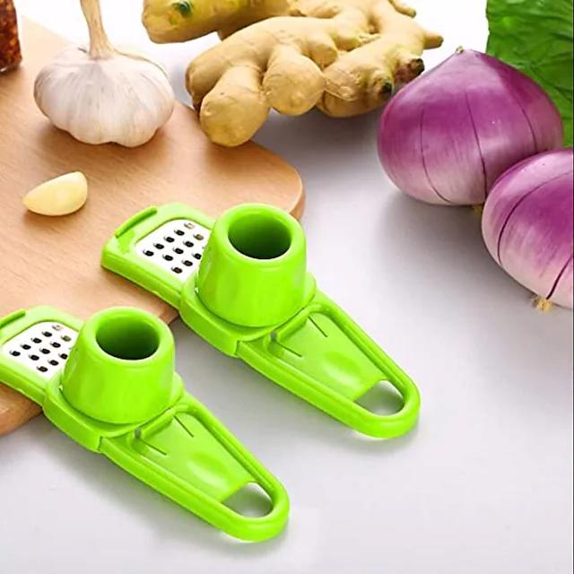 2-Piece: Garlic Vegetable Cutter Green __stock:100 Kitchen & Dining refund_fee:800