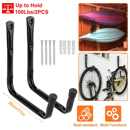 2-Piece: Heavy Duty Garage Storage Hooks Hanger Closet & Storage Low stock refund_fee:1200