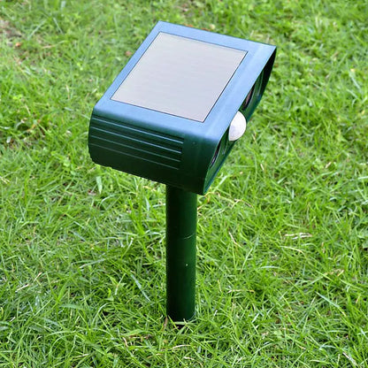 2-Piece: Outdoor Solar Ultrasonic Pest Repeller __stock:200 Pest Control refund_fee:1200 Warranty