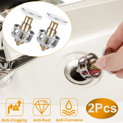 2-Piece: Pop Up Sink Drain Plugs Home Improvement Low stock refund_fee:800