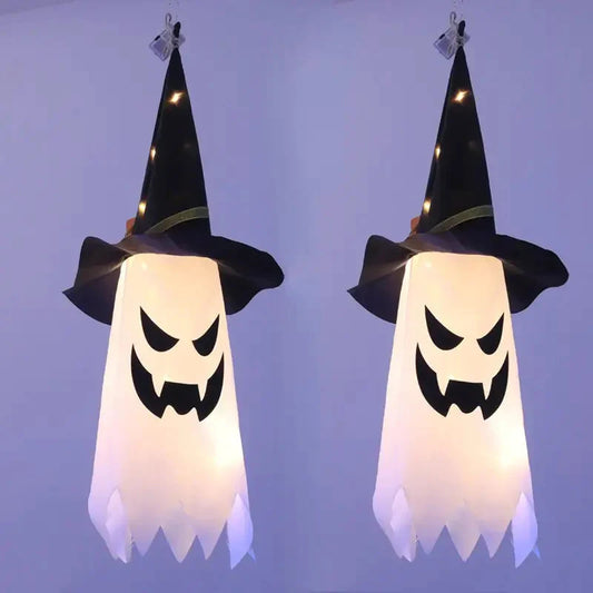 2-Piece Set: Glowing Ghost Witch Hat Halloween Decorations __stock:200 Holiday Decor & Apparel refund_fee:800