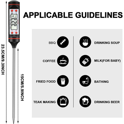 2-Piece Set: Multi-functional Thermometer Pen with High Accuracy and Instant Read __stock:200 Kitchen & Dining refund_fee:800 Warranty