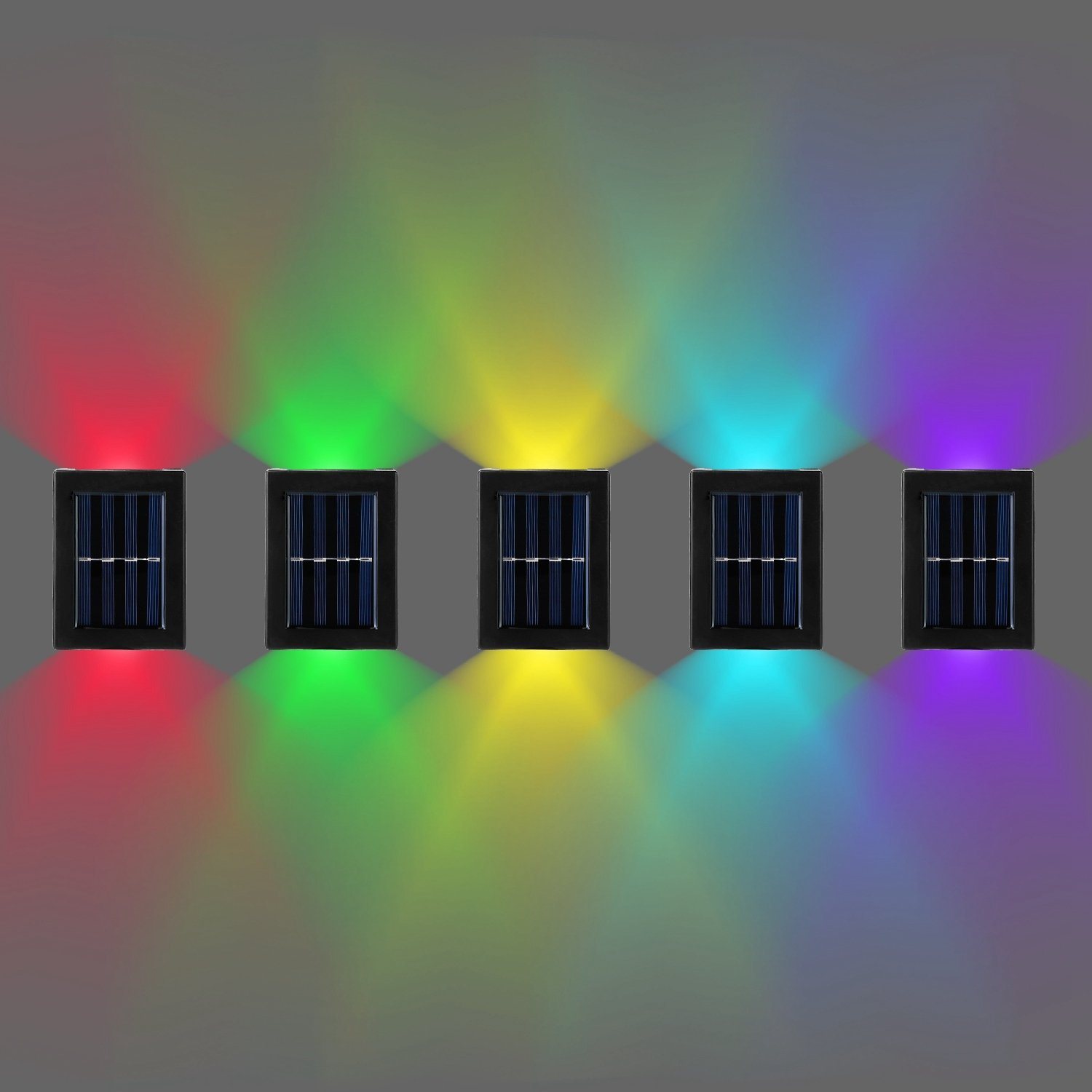 2-Piece: Solar Deck Outdoor Lights Multicolor __stock:50 Outdoor Lighting refund_fee:1200 Warranty