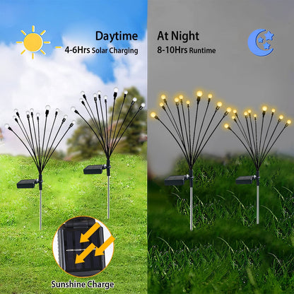 2-Piece: Solar Firefly Lights Swaying Decorative Pathway Lamp __stock:50 refund_fee:1200 show-color-swatches String & Fairy Lights Warranty